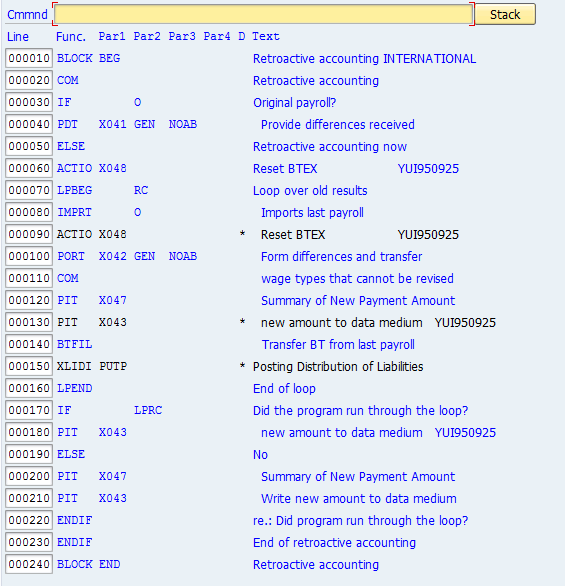 Payroll Schema in SAP HR Payroll Module